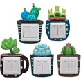 thumbnail image 1 of Light Switch Sticker Cactus Design Light Switch Decoration For Light Switch Sockets Wall Decor 5 pcs (Random Pattern), 1 of 5