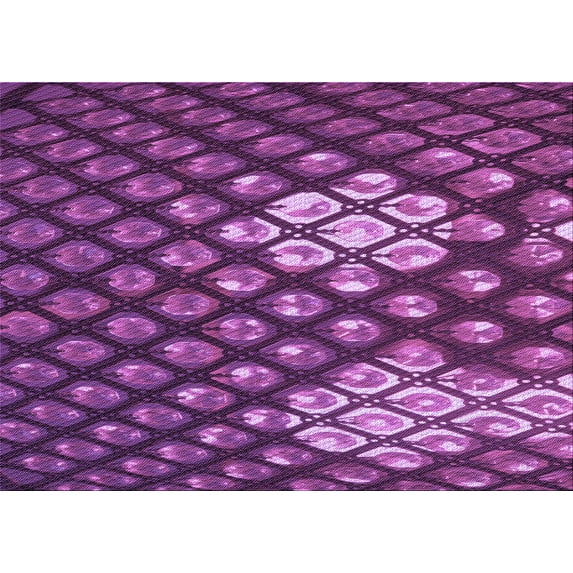 Ahgly Company Machine Washable Indoor Rectangle Transitional Purple Area Rugs, 2' x 4'