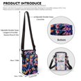 thumbnail image 6 of HELLHERO Small Crossbody Purse Tropical Pineapple Print 4.33x1.97x7.09 with Zipper Closed Unisex for Outdoor Travel Daily Use Double Layer, 6 of 7