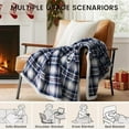 thumbnail image 4 of Christmas Heated Blanket Electric Throw-50''x60''Ultra Soft Cozy Plaid Flannel Fast Heating Electric Blanket with 10 Heat Levels & 10 Hours Auto Off, ETL Certified, Keep Warm in Home Office, 4 of 6