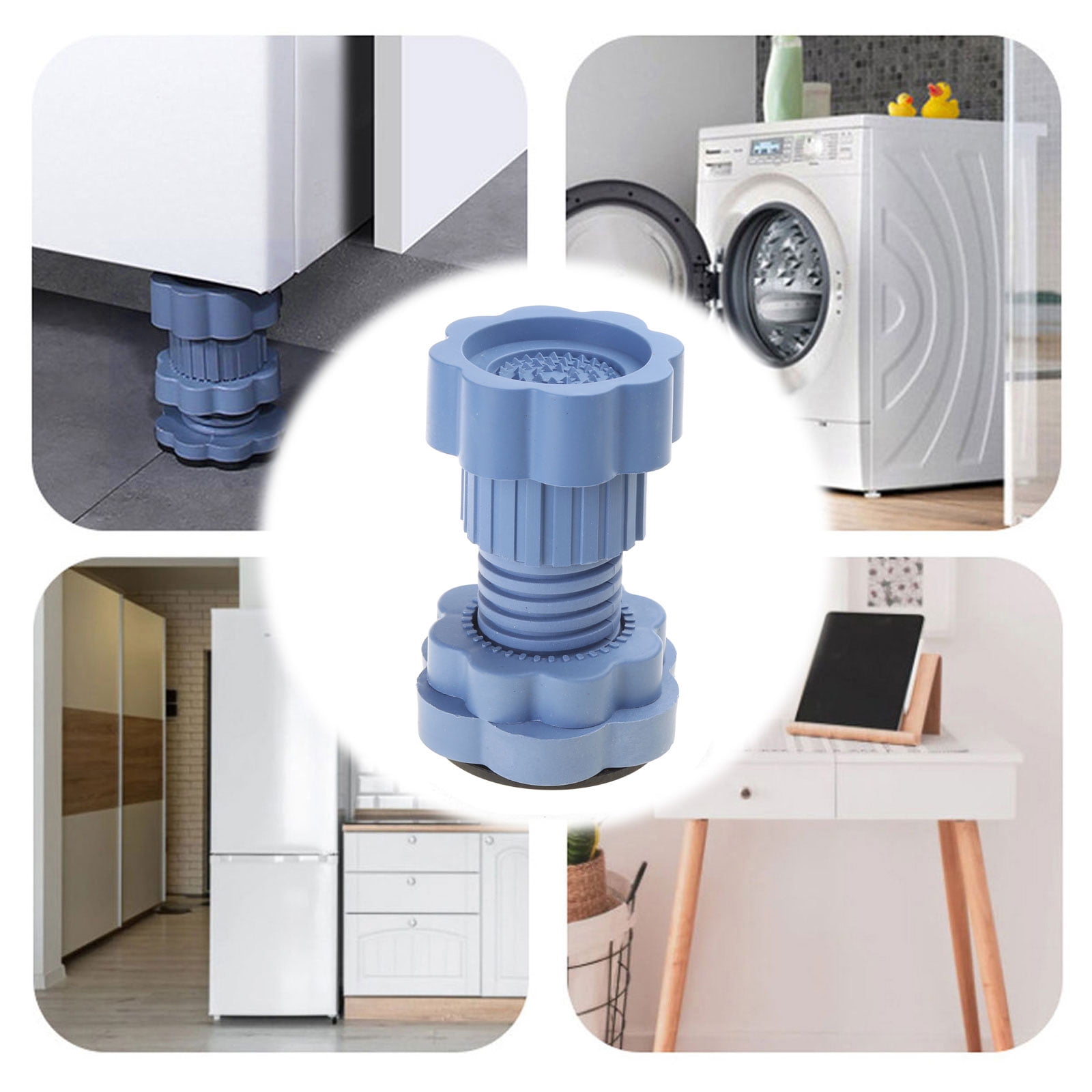 Antivibration Pads For Washing Machine Support Adjustable Dryer Shock Noise Cancelling Pads Washer Foot Pad Pedestals
