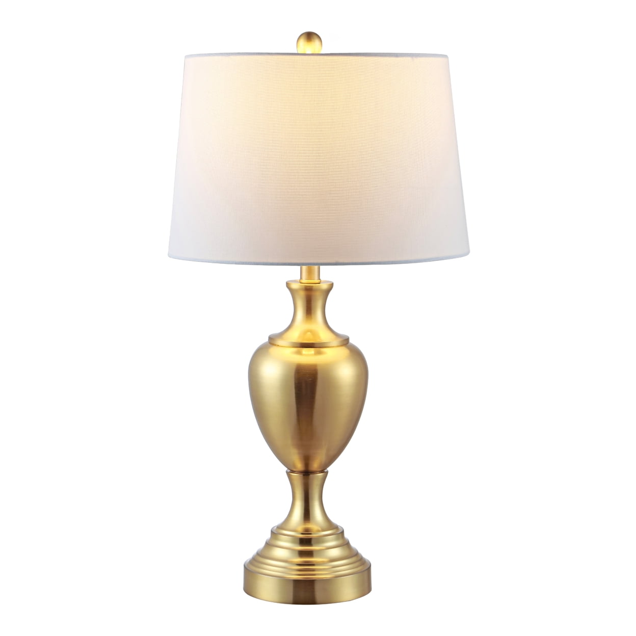 SAFAVIEH Poppy 28 in. Solid Iron Table Lamp, Brass
