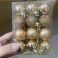thumbnail image 5 of 24 bolas de Navidad de plástico para árbol de Navidad, doradas, rojas y rosas, decoración colgante para Navidad 2025, 5 of 5
