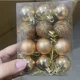 thumbnail image 5 of 24 bolas de Navidad de plástico para árbol de Navidad, doradas, rojas y rosas, decoración colgante para Navidad 2025, 5 of 5