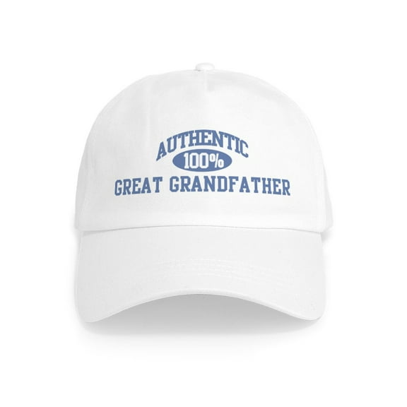 CafePress - Authentic Great Grandfather Cap - Adjustable 100% Brushed Unisex Casual Cotton Baseball Cap, Beige, 1