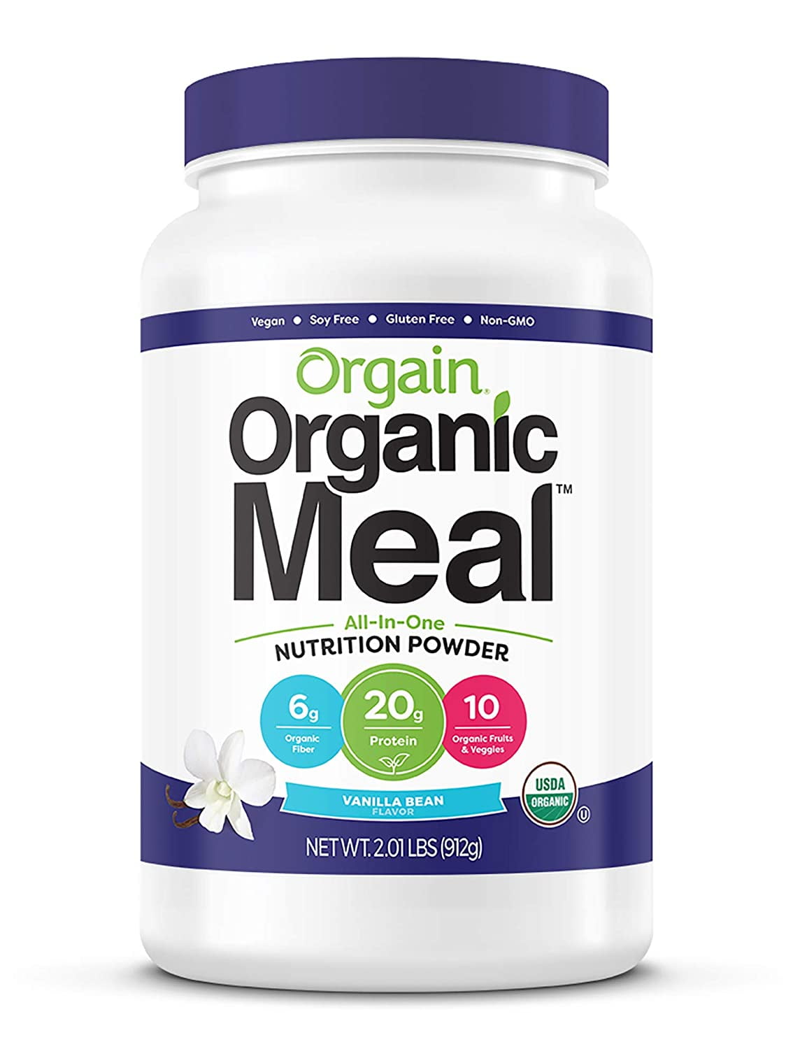 Orgain Organic Plant Based Meal Replacement Powder