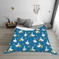 thumbnail image 7 of Vsdgher Cartoon Goose Pattern Fleece Throw Blanket, Horizontal Fleece Bedding Home Decor for Couch & Bed All Season Use -60"x50", 7 of 7
