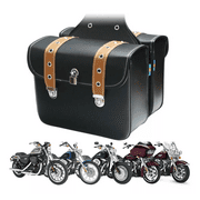 FINYQBET PU Saddle Bags Motorcycles,20L10Lx2, Waterproof