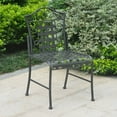 thumbnail image 5 of International Caravan Mandalay Iron Patio Set of 2 Bistro Chairs, 5 of 5