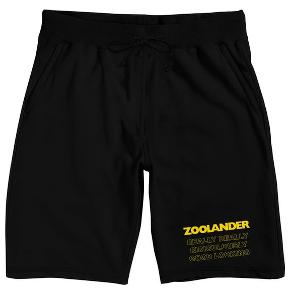 Zoolander Really Really Ridiculously Good Looking Men's Black Sleep Pajama Shorts-Medium