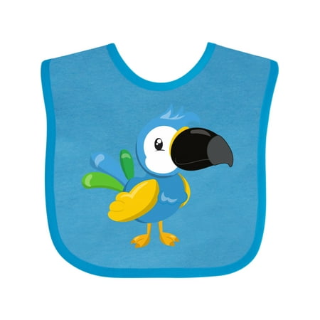 

Inktastic Colorful Parrot Tropical Parrot Cute Parrot Boys or Girls Baby Bib