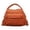 Orange, variant on Lume Wear Women's Soft Top Handle Crossbody Handbag an Elegant Solid Color Purse with Zipper for Daily Use
