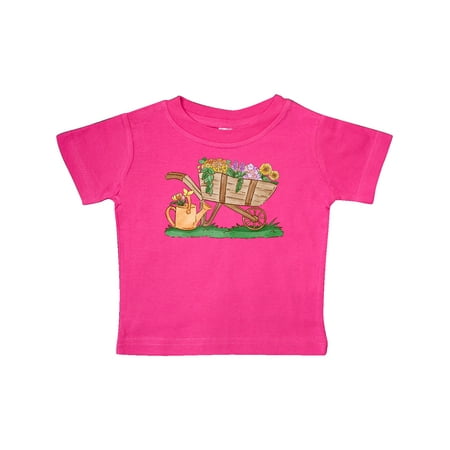 

Inktastic Flower Wheelbarrow Gift Baby Boy or Baby Girl T-Shirt
