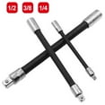 thumbnail image 6 of 1/4 3/8 1/2 Driver Flexible Long Socket Extension Rod Adapter Ratchet Wrench, 6 of 6