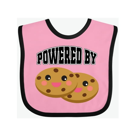 

Inktastic Powered by Cookies Gift Baby Boy or Baby Girl Bib