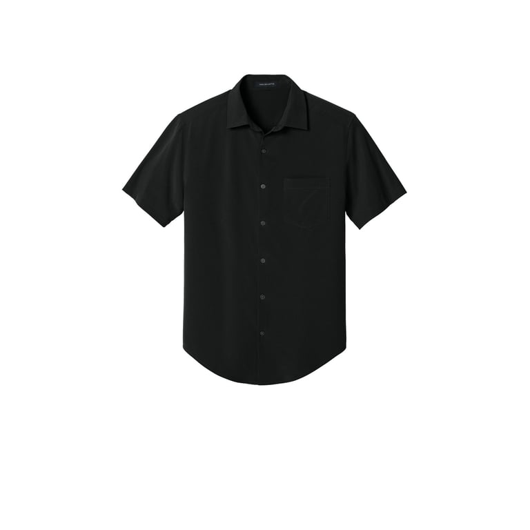 tech dress shirts Buki Men's Performance Dress Shirt - Live Wire Short Sleeve XXL