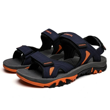 

Men‘s Non-slip Hook And Loop Sandals Durable Quick Dry Closed Toe Beach Shoes Spring And Summer