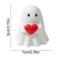 thumbnail image 3 of Halloween Decorations Ghost Ornament, Multicolor Resin Cute Ghost with Eerie Design for Mantel Shelf Or Porch, Reusable Spooky Home Decoration, 3 of 6