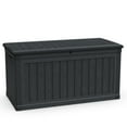 thumbnail image 2 of DIANJIE 230 Gallon Large Storage XXL Deck Box for Patio Furniture Outdoor Cushions Garden Tools and Sports Pools Equipment Waterproof Resin Lockable Black, 2 of 10