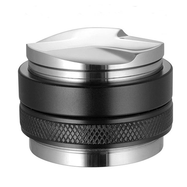sweethay Distribuidor de café FenKicyen Tamper para portafiltro de 51 mm de doble cabezal Juegos de servir café y té
