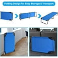thumbnail image 2 of WYDK Folding Camping Cot, Portable Ultralight Compact Sleeping Cot Bed for Adults with Oxford Fabric, for Outdoor Travel Backpacking Hiking Patio Home Office, 330LBS (Blue), 2 of 10