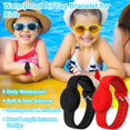 thumbnail image 2 of Paquete de 2 pulseras NQ AirTag para niños a prueba de agua IPX8 negro rojo, 2 of 5
