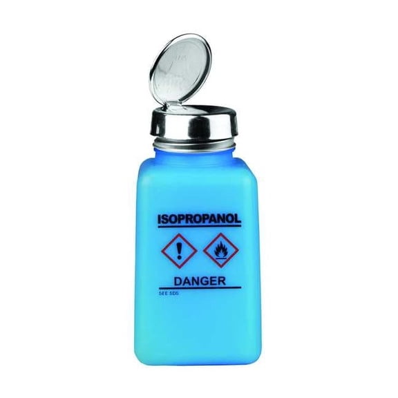 Menda Dispensing IPA Bottle,6 oz.,HDPE,Blue 35735