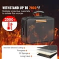 thumbnail image 2 of Dosaele Fireproof Document Bag Document Box with Lock Zipper Closure 14.17x10.63x4.13 in 2000? Fireproof & Waterproof Money Bag Safe Storage for Money Documents Jewelry and Passport, 2 of 9