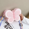 thumbnail image 5 of Jiibva Butterfly-Themed Mini Crossbody Bag, Silicone Small Purse with Colorful Strap, 5 of 7