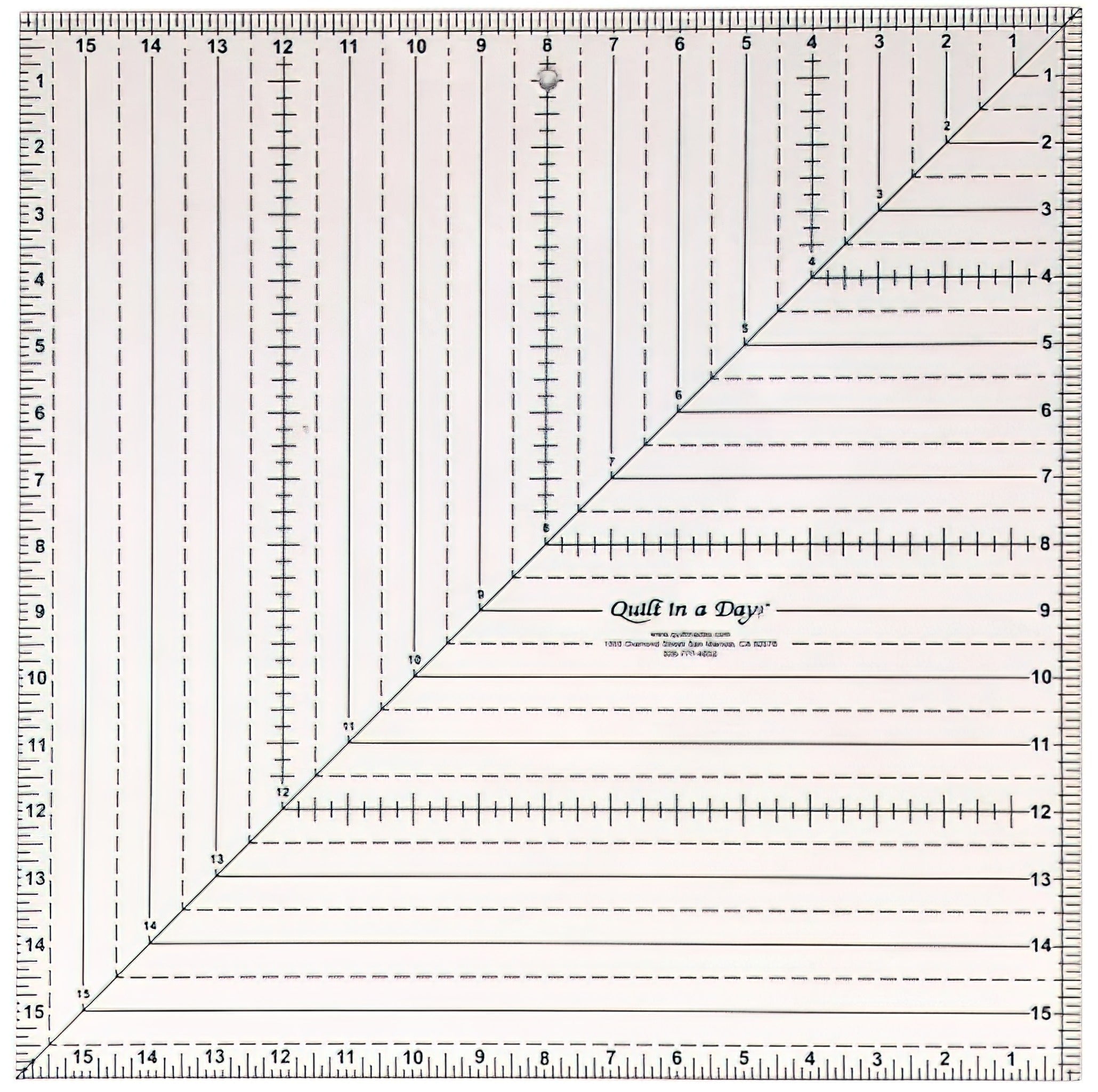 Bloc Loc Half Square Triangle Ruler Set – 3 Sizes In Acrylic For Quilting & Sewing