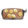 thumbnail image 2 of BELLA Electric Ceramic Titanium Griddle, Make 10 Eggs At Once, Healthy-Eco Non-stick Coating, Hassle-Free Clean Up, Large Submersible Cooking Surface, 10.5" x 20", Copper/Black, 2 of 4