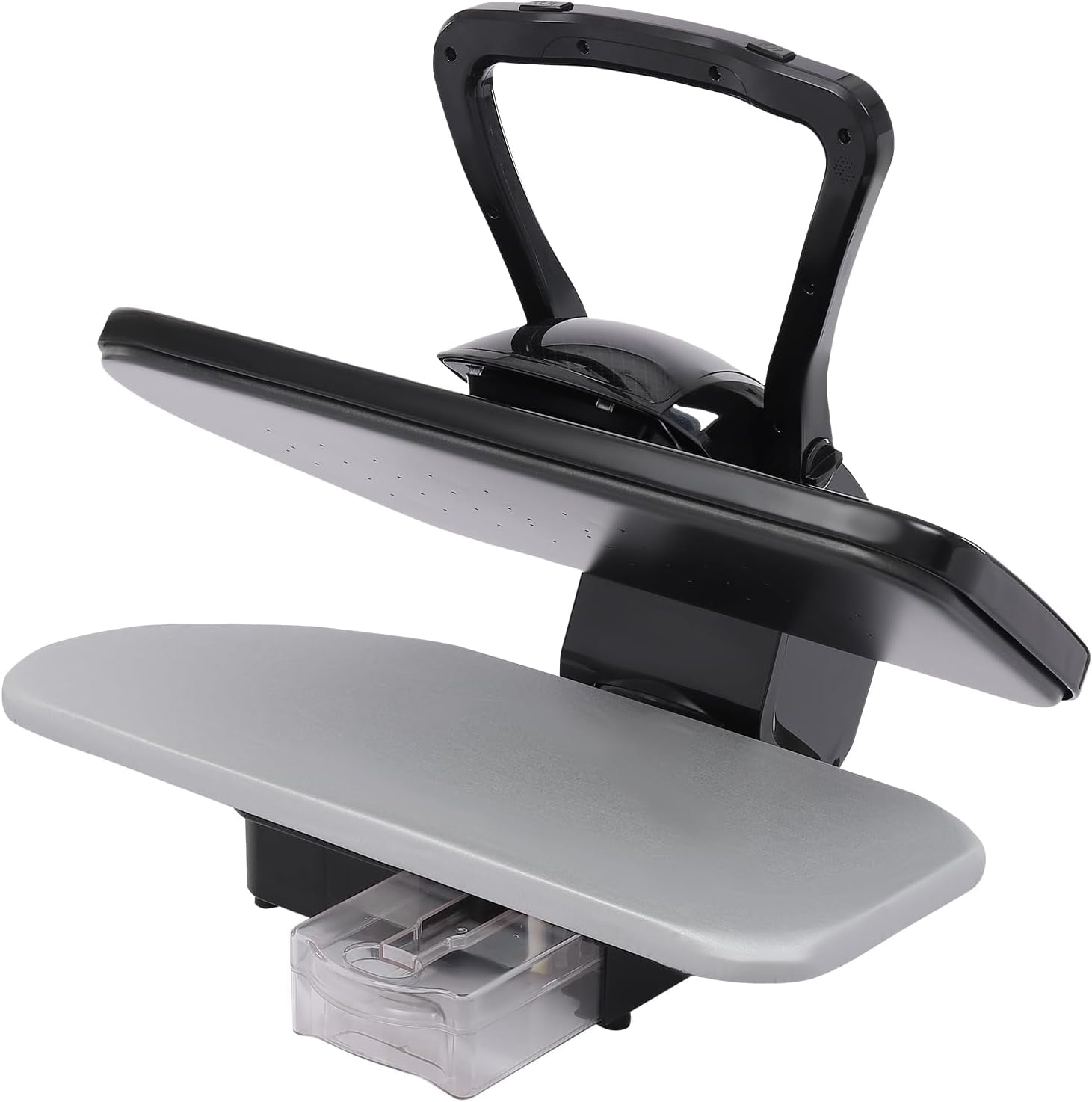 26In Steam Iron Press, 1600W Digital Steam Press with 5 Fabric Settings, Intelligent Steam Press with Touch Screen and 26Gal Removable Water Tank, Black