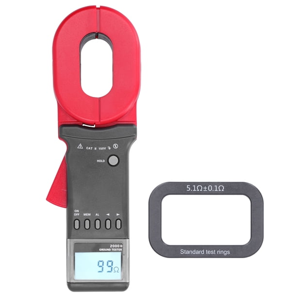 Pinza amperimétrica digital NikouMX ETCR2000 0,01‑1200Ω Probador de resistencia a tierra