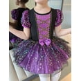 thumbnail image 6 of ATAIKU 3-8Y Kids Girls Witch Ballet Dress Leotards Skirted Tutu Dancewear Halloween Christmas Party Pincess Dresses, 6 of 11