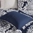 thumbnail image 4 of 7-Piece Luxury Comforter Set in Damask Indigo, Queen, 4 of 9
