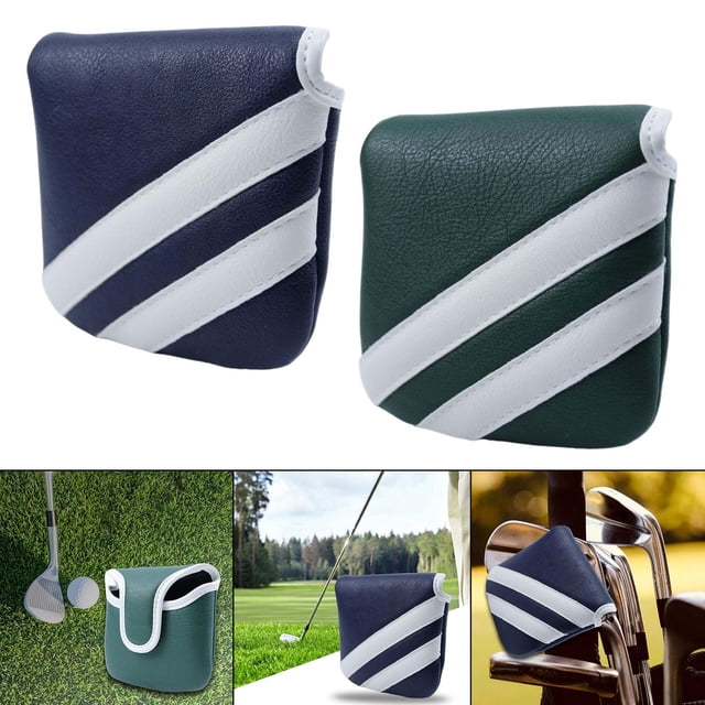Housse de Tête de Club de Golf, Couvre-Chef de Putter de Maillet Housse de Tête de Club de Golf, Protecteur de Golf en PU Activités Sportives Extérieures, Protection Légère Sport de Golf Léger, Style de Protection de Manchon de Tête P