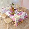 thumbnail image 3 of Pioneer Flower Floral Print Pattern Rectangle Tablecloth 60"x102",Waterproof Polyester Rectangle Table Cloth, Wipeable Spillproof Polyester Tablecloth for Dining, Camping, Indoor and Outdoor, 3 of 6