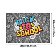 thumbnail image 2 of Chalkboard Style Back to School Banner Hand Drawn School Supplies Welcome Decoration for Classroom Decor Education Event, 2 of 7
