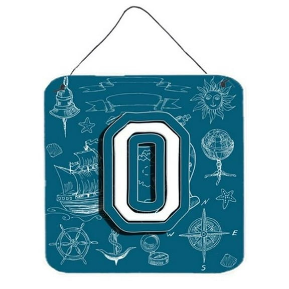 Letter O Sea Doodles Initial Alphabet Wall and Door Hanging Prints