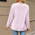 thumbnail image 5 of ClodeEU Women's V Neck Button Down Long Sleeve Knit Cardigan,Casual Loose Open Front Sweater Coat ,Women's Plus XXL, 5 of 5