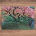 thumbnail image 3 of Ambesonne Japanese Jigsaw Puzzle, Red Leaf Maple in Garden, Heirloom-Quality Fun Activity for Family Durable Cardboard, 1000 pcs, Green, 3 of 5