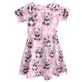 thumbnail image 5 of Yuyamidu Boston Terrier Dress for Kids Girls Short Sleeve Pleated Midi Dress Cute Swing Skater Twirl Dresses 3-4 Years Self Cultivation Playwear Casual Daily Outdoor Dress, 5 of 6