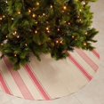 thumbnail image 3 of Fennco Styles Banded Design Decorative Cotton Christmas Tree Skirt 72 Inch Round - Red Striped Holiday Tree Skirt for Home, Christmas Tree, Indoor Outdoor Decoration and Special Events, 3 of 3