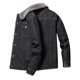 thumbnail image 4 of Fiudx Chaqueta para Hombre, Abrigo Comodo y Ajustado de Moda, Clásico, de Tela Suave, con Capucha, Bolsillo con Cremallera, Ideal para Actividades Deportivas Al Aire Libre, Tallas Versátiles, Lujosa, 4 of 6