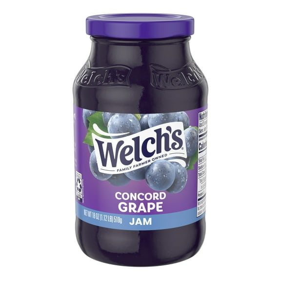 Welch's Concord Grape Jam, 18 oz Jar
