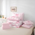 thumbnail image 6 of Castle Fairy Personalized Initial Girl 7-Piece Twin Bedding Sets,Pink White Bedding Comforter Set,Cartoon Bowknot Breathable Sheet Sets,Luxury Bedroom Decor, 6 of 8