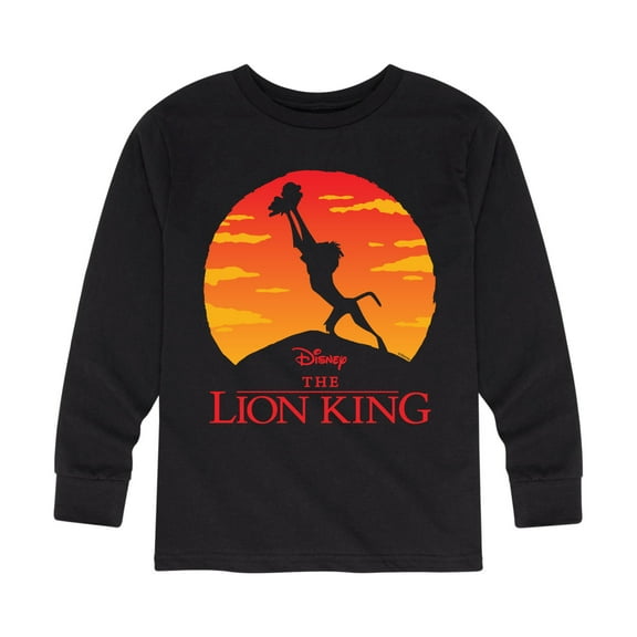 The Lion King - Baby Simba at Pride Rock - Iconic Silhouette - Toddler & Youth Long Sleeve Graphic T-Shirt