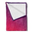 thumbnail image 2 of Orange and Pink Soft Flannel Fleece Blanket, Ombre Inspired Background with Different Colors Circles and Banners, Cozy Plush for Indoor and Outdoor Use, 50" x 60", Purple Pink Orange, by Ambesonne, 2 of 5