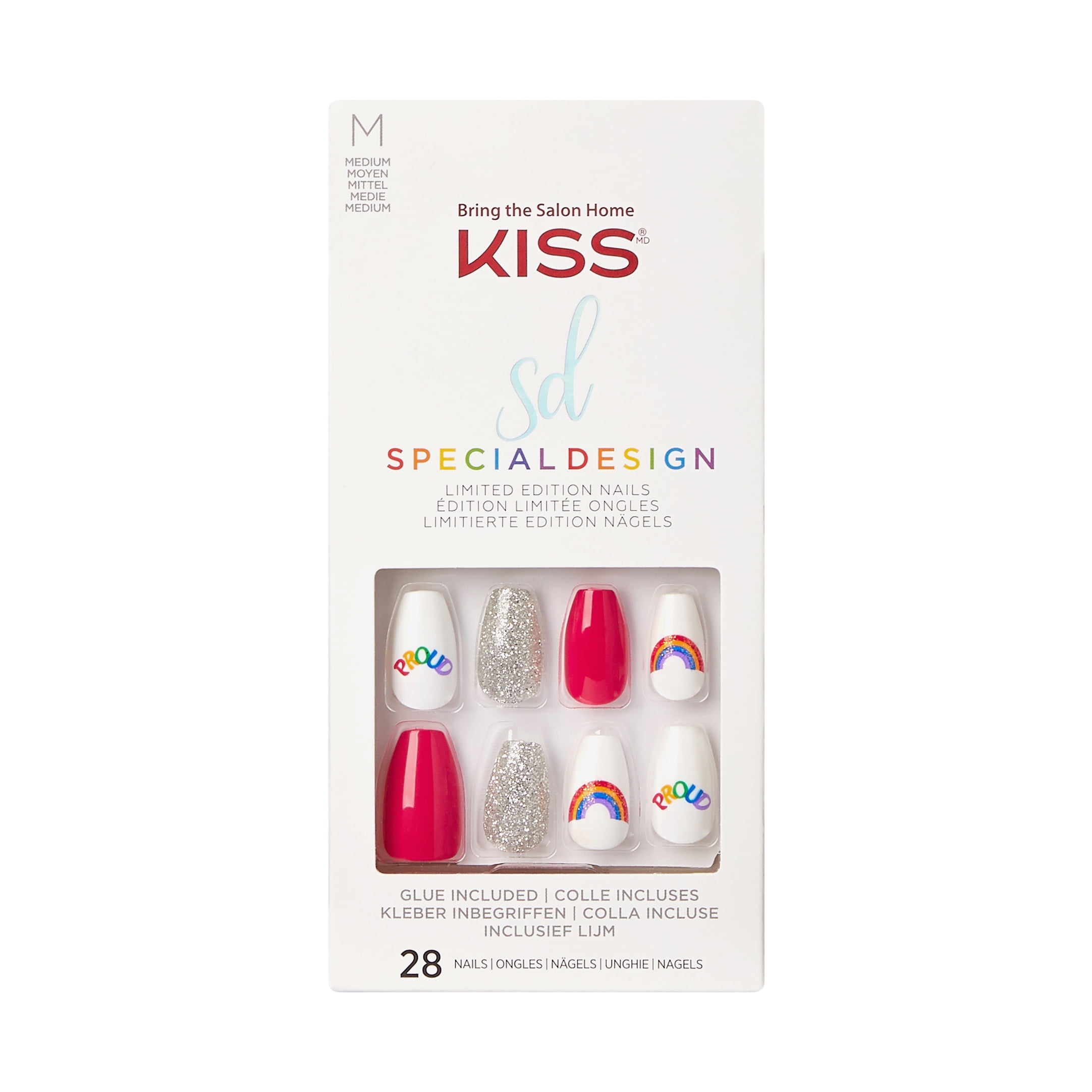 KISS Special Design Limited Edition Pride Nails, ‘On My Way’, 28 Count