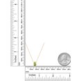 thumbnail image 6 of Gem Stone King 10K Yellow Gold Green Peridot Pendant Necklace for Women | 0.68 Cttw | Gemstone August Birthstone | Pear Shape 7X5MM | With 18 inch Chain, 6 of 6